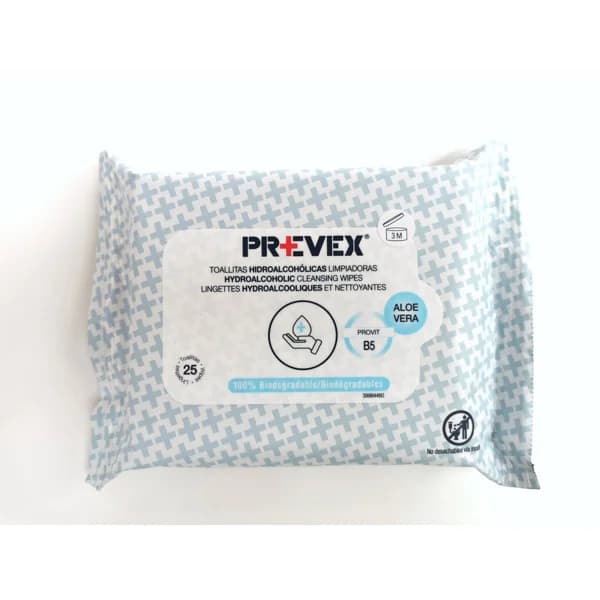 TOALLITAS HIDROALCOH. PREV 25U - 1 ud - Imagen del producto en Findit