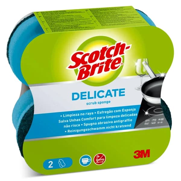 Estropajo salvauñas delicate Scotch brite pack 2 unidades - 1.99 ud - Imagen del producto en Findit