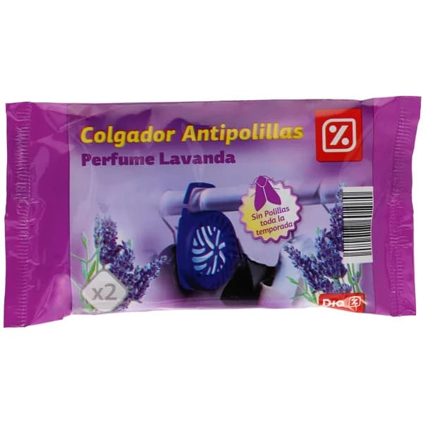 Colgador antipolillas perfume lavanda Dia bolsa 2 unidades - 1.99 ud - Imagen del producto en Findit