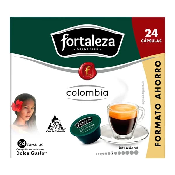 FORTALEZA Café en cápsulas Colombia I10, 24 uds. - 0.17 kg - Imagen del producto en Findit