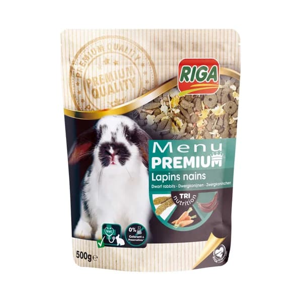 RIGA Menú premium para conejos enanos RIGA 500 g. - 0.5 kg - Imagen del producto en Findit