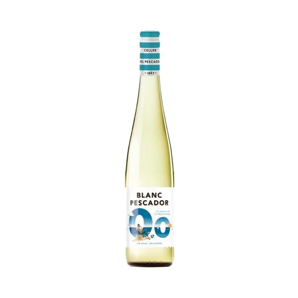 BLANC PESCADOR 0.0 Vino blanco frizzante desalcoholizado botella 75 cl. - 1 ud - Imagen del producto en Findit