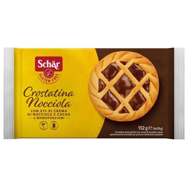 SCHAR Galleta tartaleta con crema de avellanas, sin gluten 4 x 38 g. - 0.15 kg - Imagen del producto en Findit