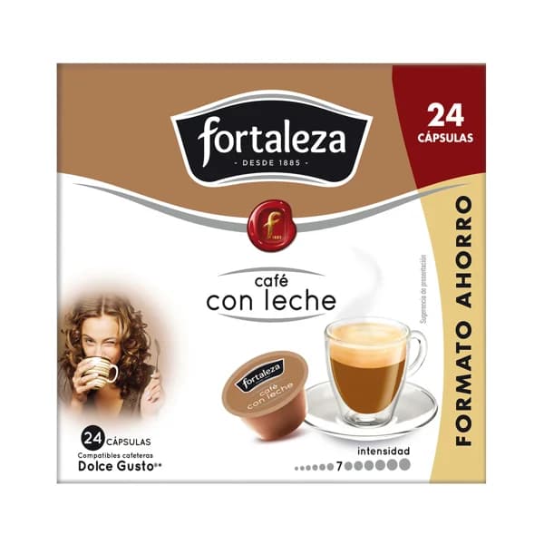 FORTALEZA Café en cápsulas con leche I7, 24 uds. - 0.24 kg - Imagen del producto en Findit