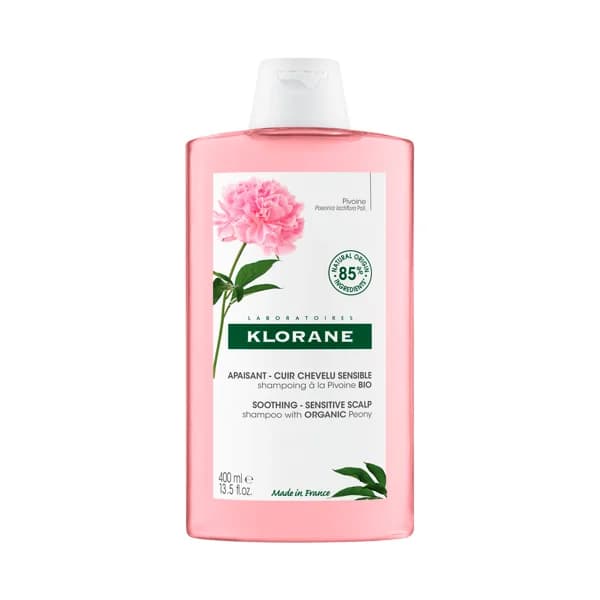 KLORANE Champú calmante a la Peonia Bio, para cuero cabelludo sensible e irritado 400 ml. - 0.4 l - Imagen del producto en Findit