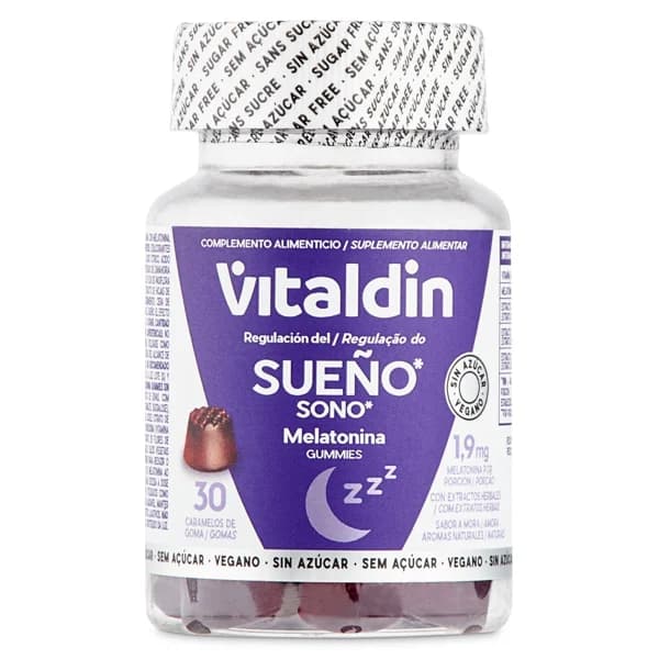 Gominolas de melatonina Vitaldin frasco 30 unidades - 29.12 ud - Imagen del producto en Findit