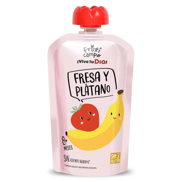 Alimento infantil con puré de fresa y plátano Fruticampo de Dia bolsa 100 g - 0.1 kg - Imagen del producto en Findit
