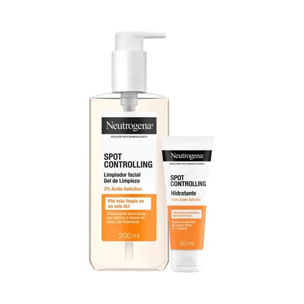 NEUTRÓGENA Spot controlling Rutina hidratante (50 ml) + limpiador facial (200 ml). - 0.25 l - Imagen del producto en Findit