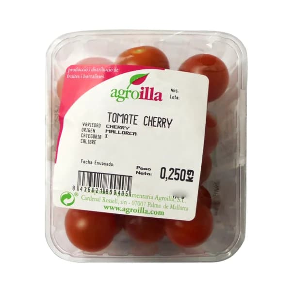 Tomate Cherry HORTALIZA barqueta de 250 g. - 0.25 kg - Imagen del producto en Findit