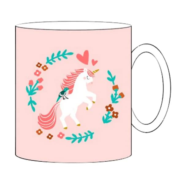 Taza de plástico de unicornio de 35cl, ACTUEL - 1 ud - Imagen del producto en Findit
