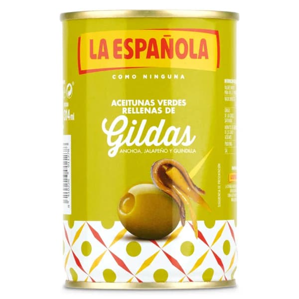 Aceitunas verdes rellenas de gilda La española lata 130 g - 0.13 kg - Imagen del producto en Findit