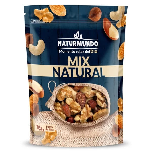 Mix de frutos secos naturales Naturmundo de Dia bolsa 200 g - 0.2 kg - Imagen del producto en Findit