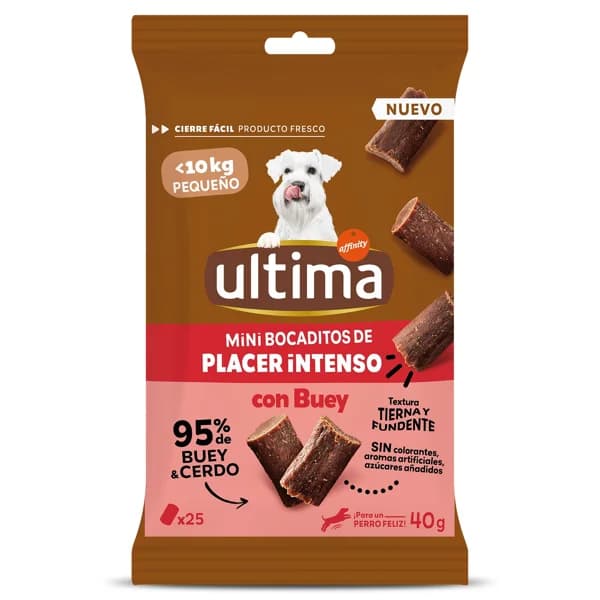 Snack para perros con buey Ultima bolsa 40 g - 0.04 kg - Imagen del producto en Findit