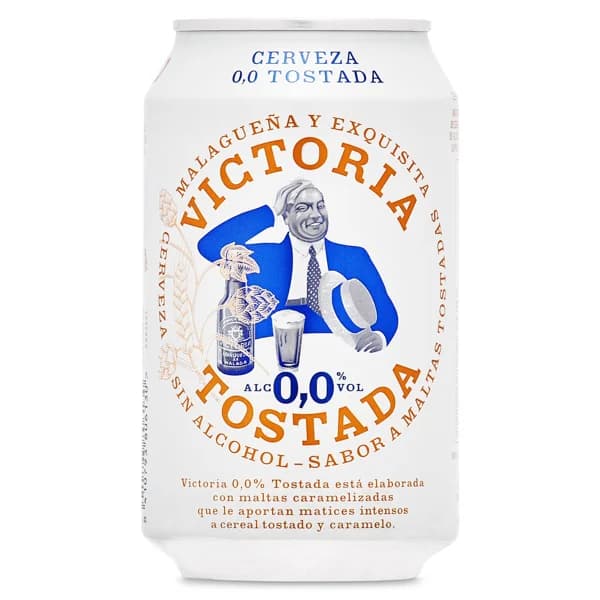 Cerveza tostada 0,0% alcohol Victoria lata 33 cl - 0.33 l - Imagen del producto en Findit