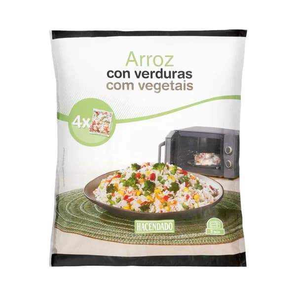 Arroz con verduras Hacendado ultracongelado - 0.8 kg - Imagen del producto en Findit