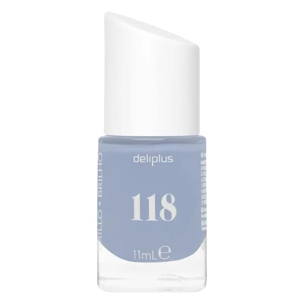 Laca de uñas alto brillo Deliplus 118 azul - 1 ud - Imagen del producto en Findit