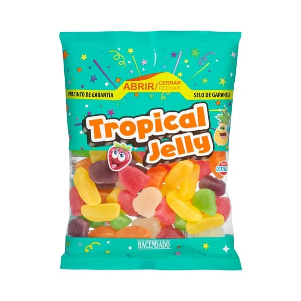 Golosinas Tropical Jelly Hacendado - 0.3 kg - Imagen del producto en Findit