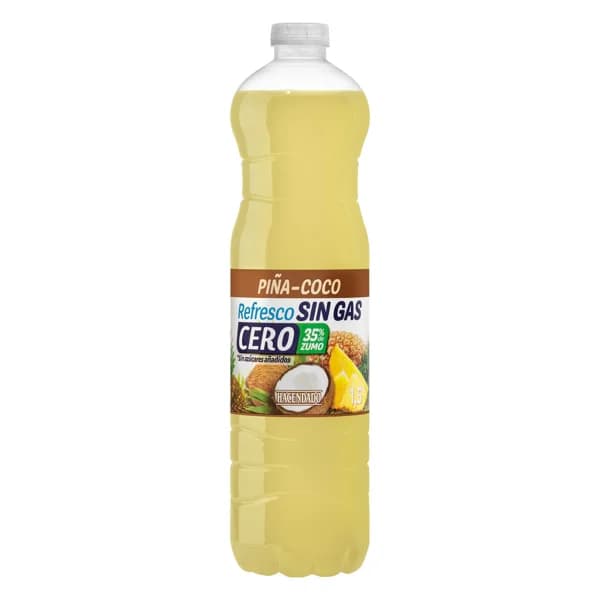 Refresco piña-coco Hacendado cero sin gas - 1.5 l - Imagen del producto en Findit