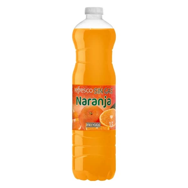Refresco de naranja Hacendado sin gas - 1.5 l - Imagen del producto en Findit
