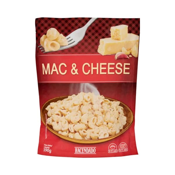 Pasta tiburón Mac & Cheese Hacendado con salsa de queso - 0.19 kg - Imagen del producto en Findit