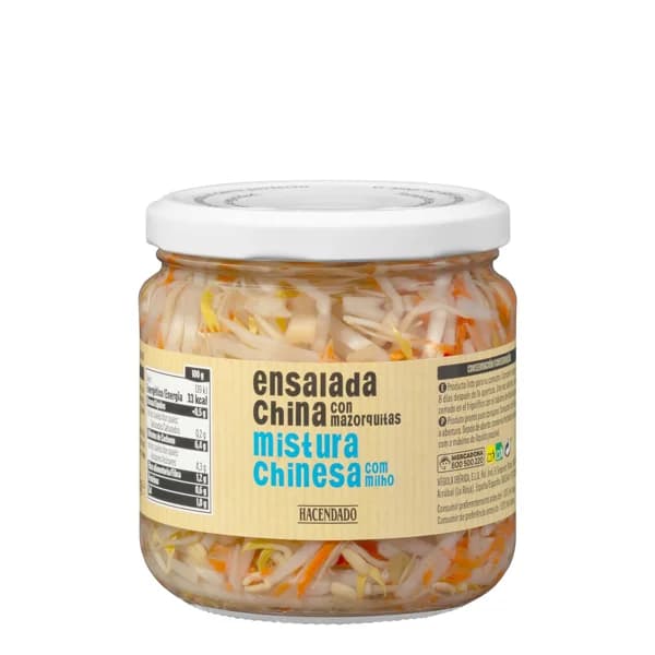Ensalada china Hacendado con mazorquitas - 0.23 kg - Imagen del producto en Findit