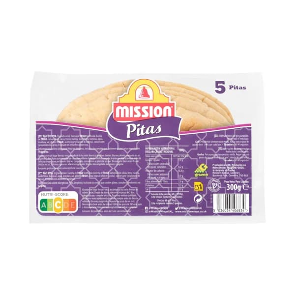 Pan de pita Mission - 0.3 kg - Imagen del producto en Findit