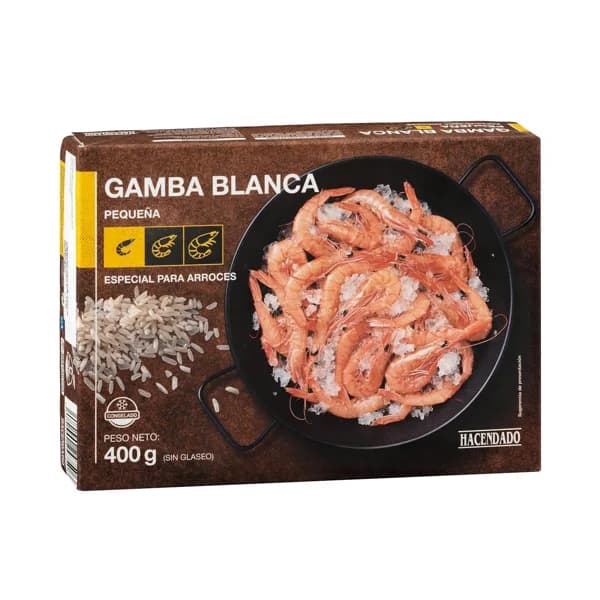 Gamba arrocera pequeña Hacendado congelada - 0.4 kg - Imagen del producto en Findit