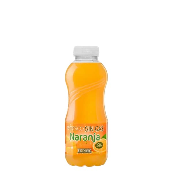 Refresco de naranja Hacendado sin gas - 0.33 l - Imagen del producto en Findit