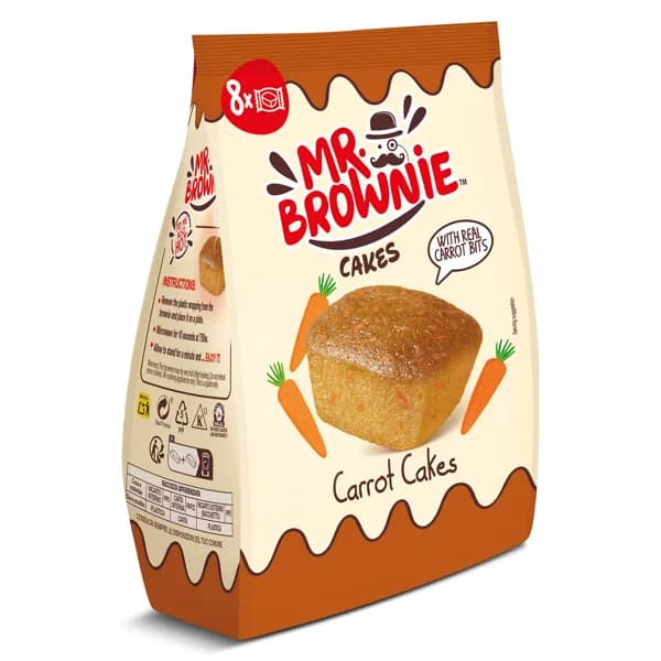 Brownies de zanahoria Mr.brownie bolsa 200 g - 0.2 kg - Imagen del producto en Findit