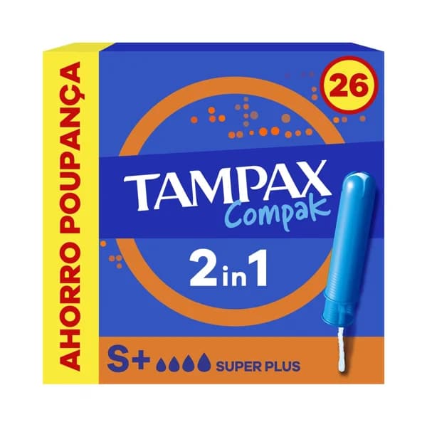 TAMPAX Compak Tampones supler plus con aplicador 26 uds. - 1 ud - Imagen del producto en Findit