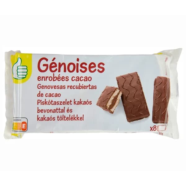 PRODUCTO ALCAMPO Genovesas de cacao 8 uds. 280 gr. - 0.28 kg - Imagen del producto en Findit