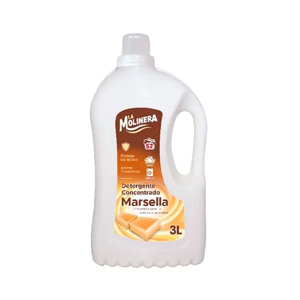 LA MOLINERA Detergente líquido marsella 52 ds. 3 l. - 1 ud - Imagen del producto en Findit