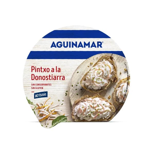 AGUINAMAR Pintxo donostiarra sin gluten 180 g. - 0.18 kg - Imagen del producto en Findit