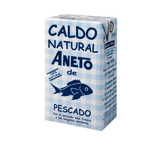 ANETO Caldo de pescado con verduras natural brik de 1 l - 1 l - Imagen del producto en Findit