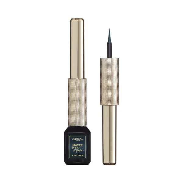L'ORÉAL PARIS Mate signature tono 04 emeraude Perfilador de ojos líquido con acabado mate e intenso color verde. - 1 ud - Imagen del producto en Findit