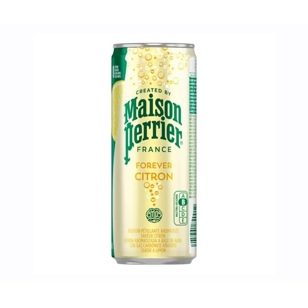 MAISON PERRIER Agua con gas forever limón lata 33 cl. - 0.33 l - Imagen del producto en Findit