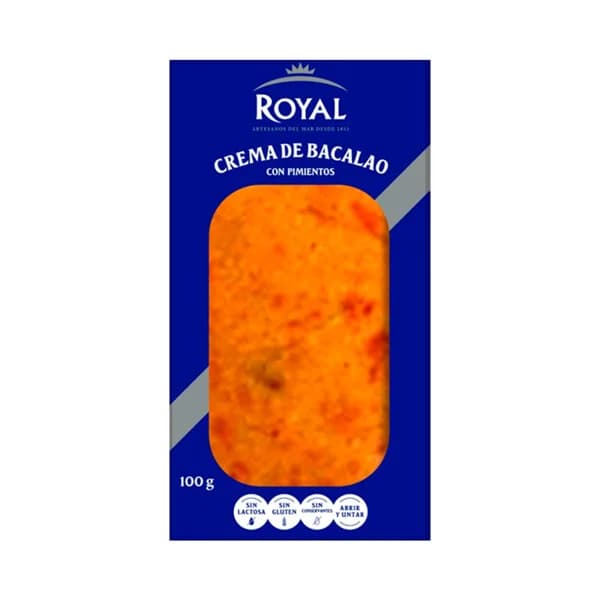 ROYAL Crema de bacalao con pimientos 120 g. - 0.12 kg - Imagen del producto en Findit