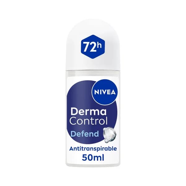 NIVEA Derma control defend Desodorante roll on unisex, antitranspirante hasta 72 horas 50 ml. - 0.05 l - Imagen del producto en Findit