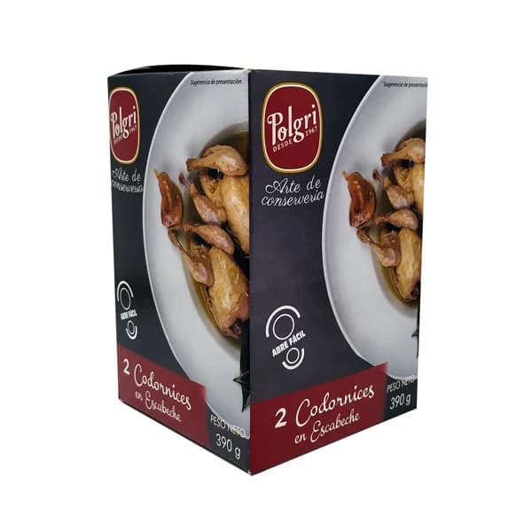 POLGRI Codornices en escabeche 390 g. - 0.39 kg - Imagen del producto en Findit