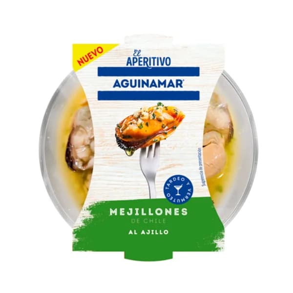 AGUINAMAR Mejillón al ajillo 120 g. - 0.12 kg - Imagen del producto en Findit