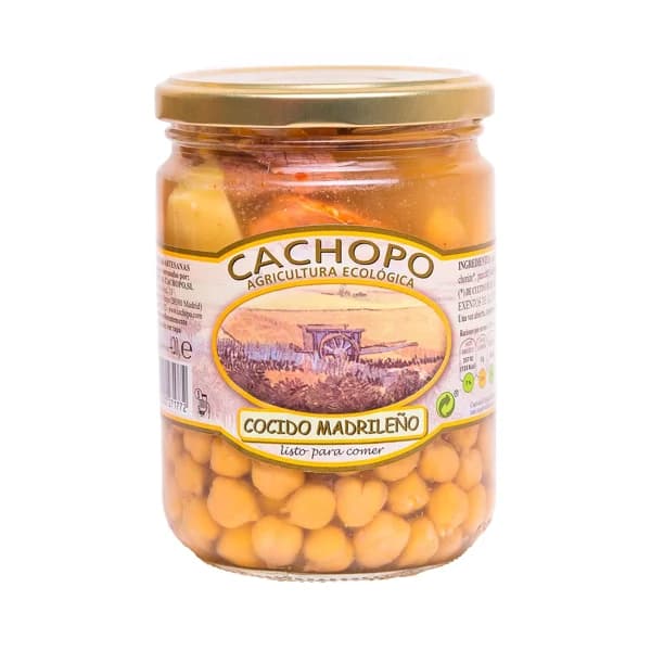 CACHOPO Cocido madrileño ecológico bote 400 g. - 0.42 kg - Imagen del producto en Findit