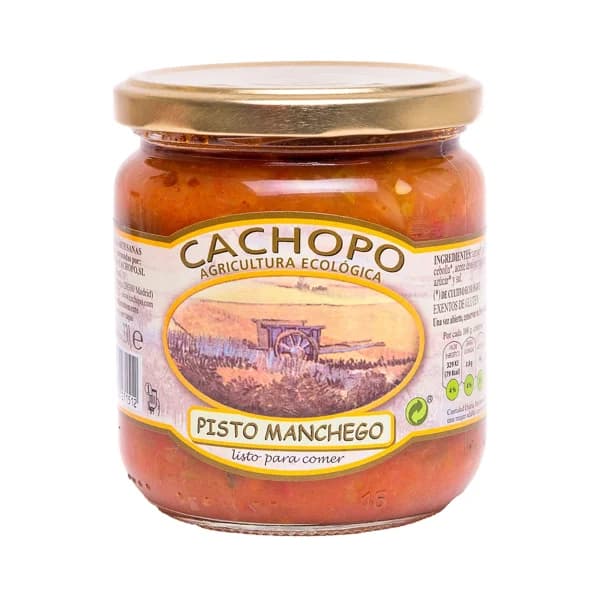 CACHOPO Pisto manchego ecológico bote 330 g. - 0.33 kg - Imagen del producto en Findit