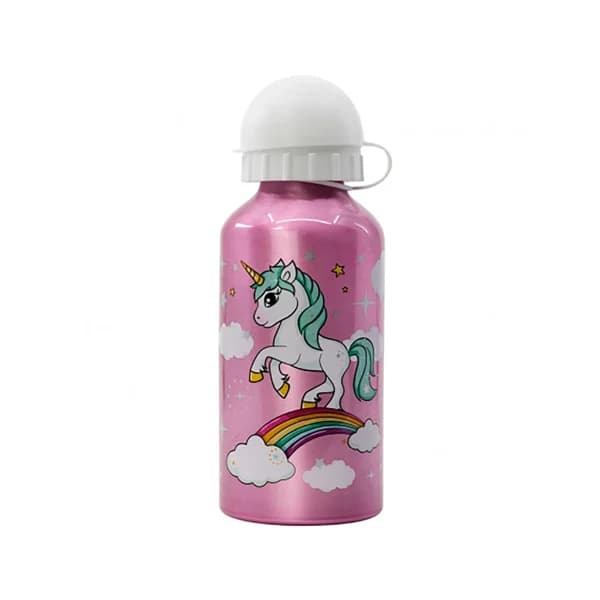 Botella de aluminio pequeña 400ml,Unicornio Rainbow STOR. - 1 ud - Imagen del producto en Findit