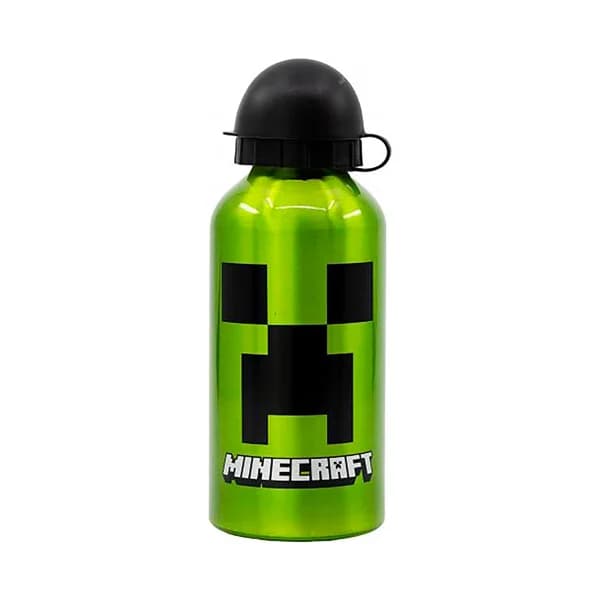 Botella de aluminio 400ml. Minecraft Creeper Green STOR. - 1 ud - Imagen del producto en Findit