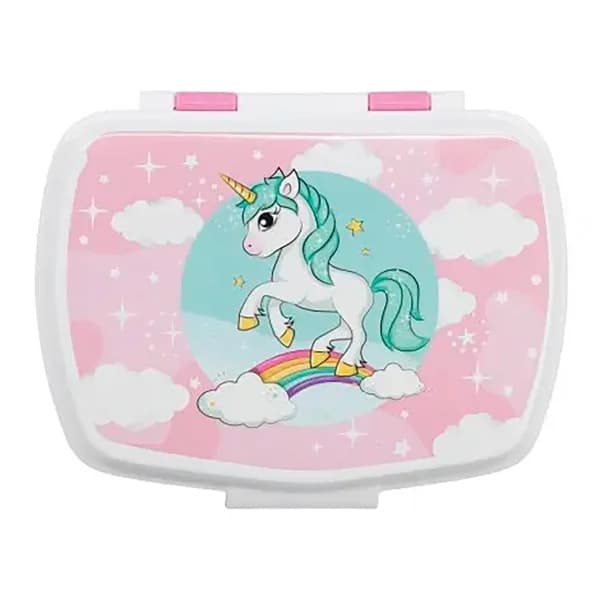 Sandwichera rectangular Unicornio y arco iris, STOR - 1 ud - Imagen del producto en Findit