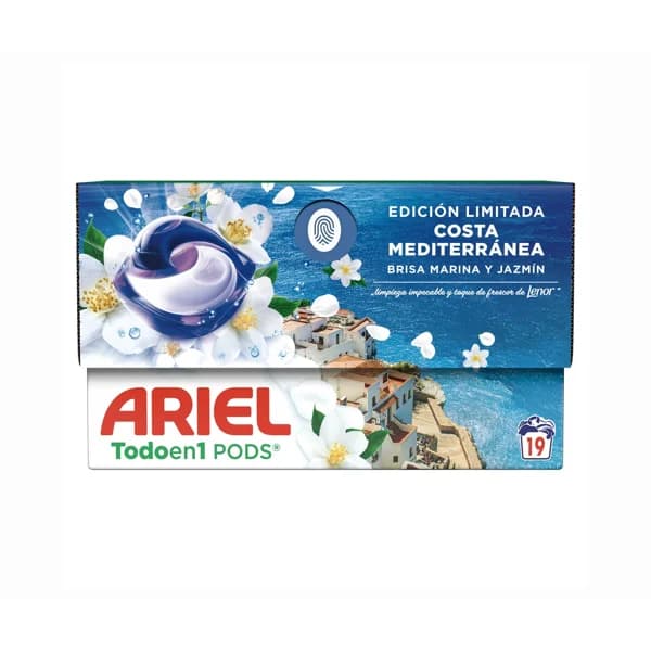 ARIEL Detergente cápsulas costa mediterránea 19 ds. - 1 ud - Imagen del producto en Findit