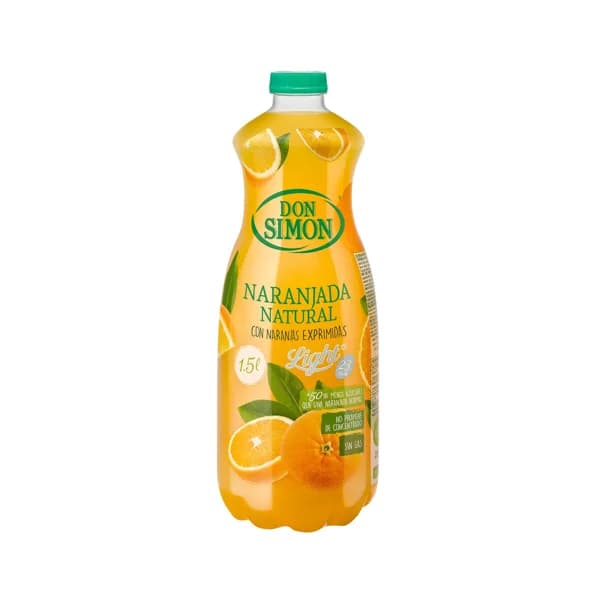 Refresco naranjada natural light DON SIMON botella de 1'5 l. - 1.5 l - Imagen del producto en Findit