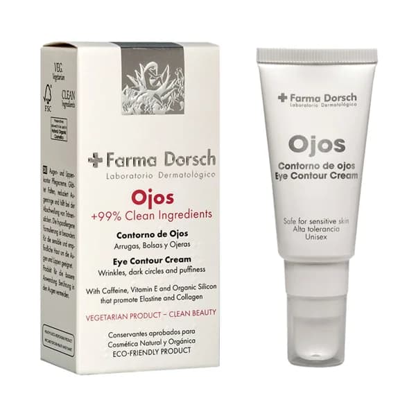 FARMA DORSCH Contorno de ojos unisex (para arrugas, bolsas y ojeras) con factor de crecimiento epitelial FARMA DORSCH 15 ml. - 1 ud - Imagen del producto en Findit
