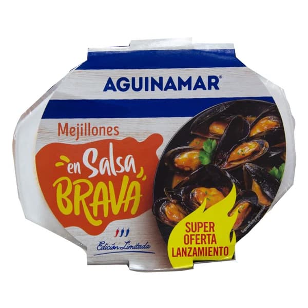AGUINAMAR Mejillón cocotte en salsa brava 500 g. - 0.5 kg - Imagen del producto en Findit