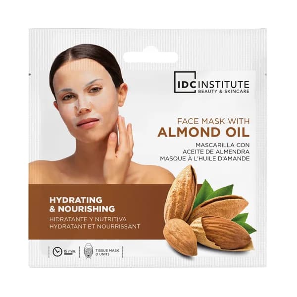 IDC INSTITUTE Mascarilla facial hidratante y nutritiva con aceite de almendra. - 1 ud - Imagen del producto en Findit